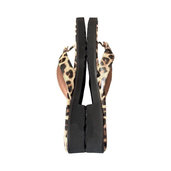 Taryn Rose Taziana Leopard Print Thong Sandals - Picture 7 of 8